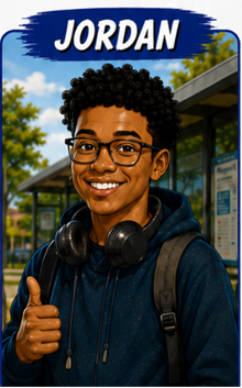 Jordan from the Travel Training program